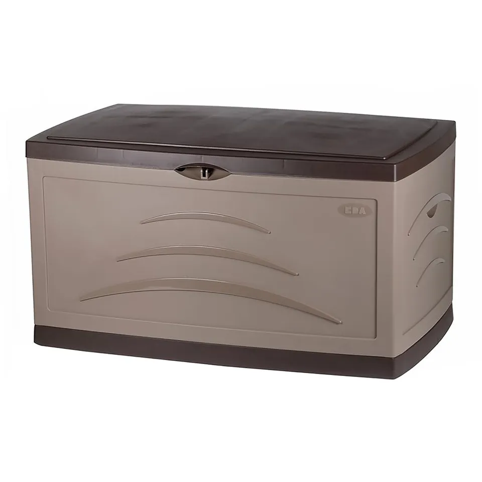 eda-serena-malle-de-jardin-500-l-121-x-76-x-67-cm-avec-roulettes-taupe image 1