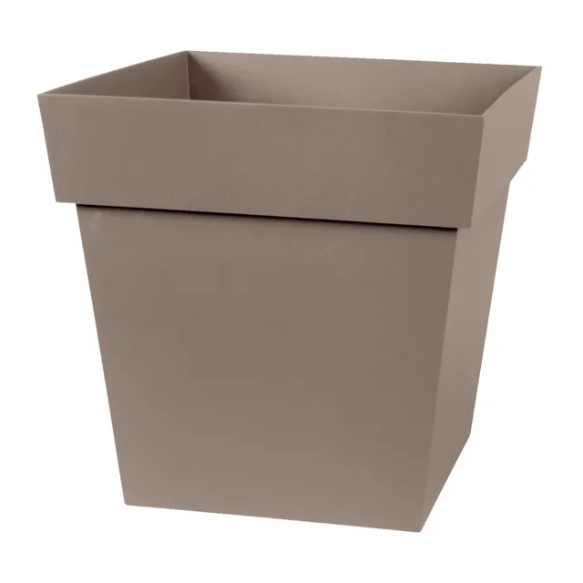 eda-pot-de-fleur-carr-toscane-32-cm-22-l-taupe-32-x-32-x-h-32-cm image 1