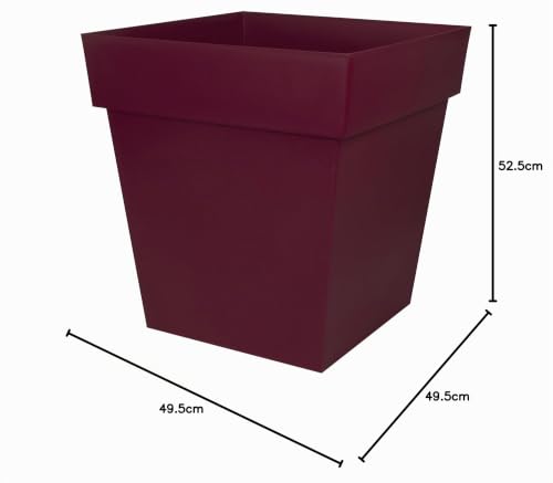 eda-toscane-pot-de-fleur-carr-50-cm-87-l-rouge-bourgogne image 7