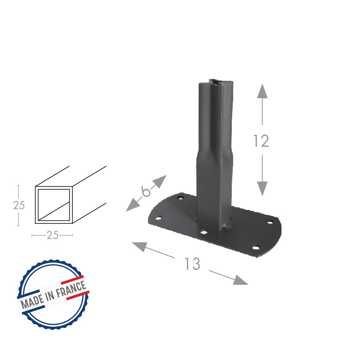 louis-moulin-pack-2-pieds-tube-carr-25-visser-13x6x12-cm-fer-vieilli image 2