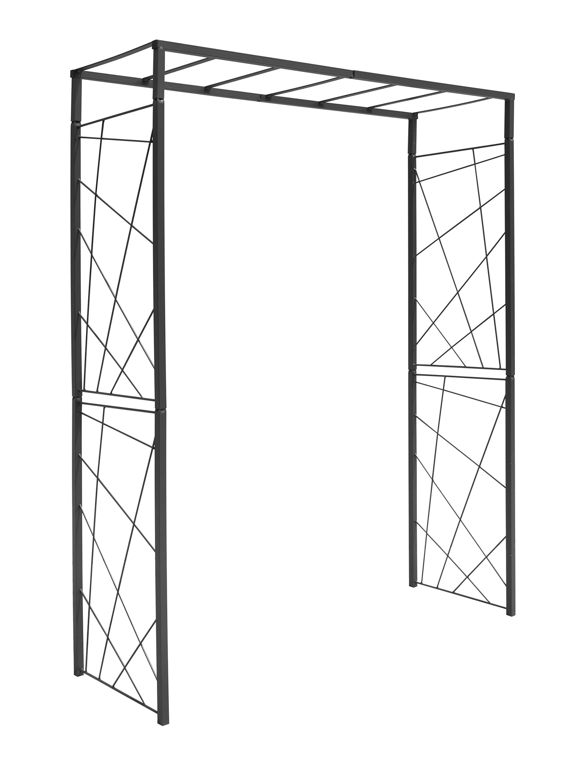 louis-moulin-arche-mandala-155x50x198-cm-tuteur-arche-tube-carr-25-mm-anthracite image 1