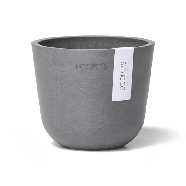 ecopots-oslo-mini-pot-gris-d-11-x-h-9-6-cm image 1