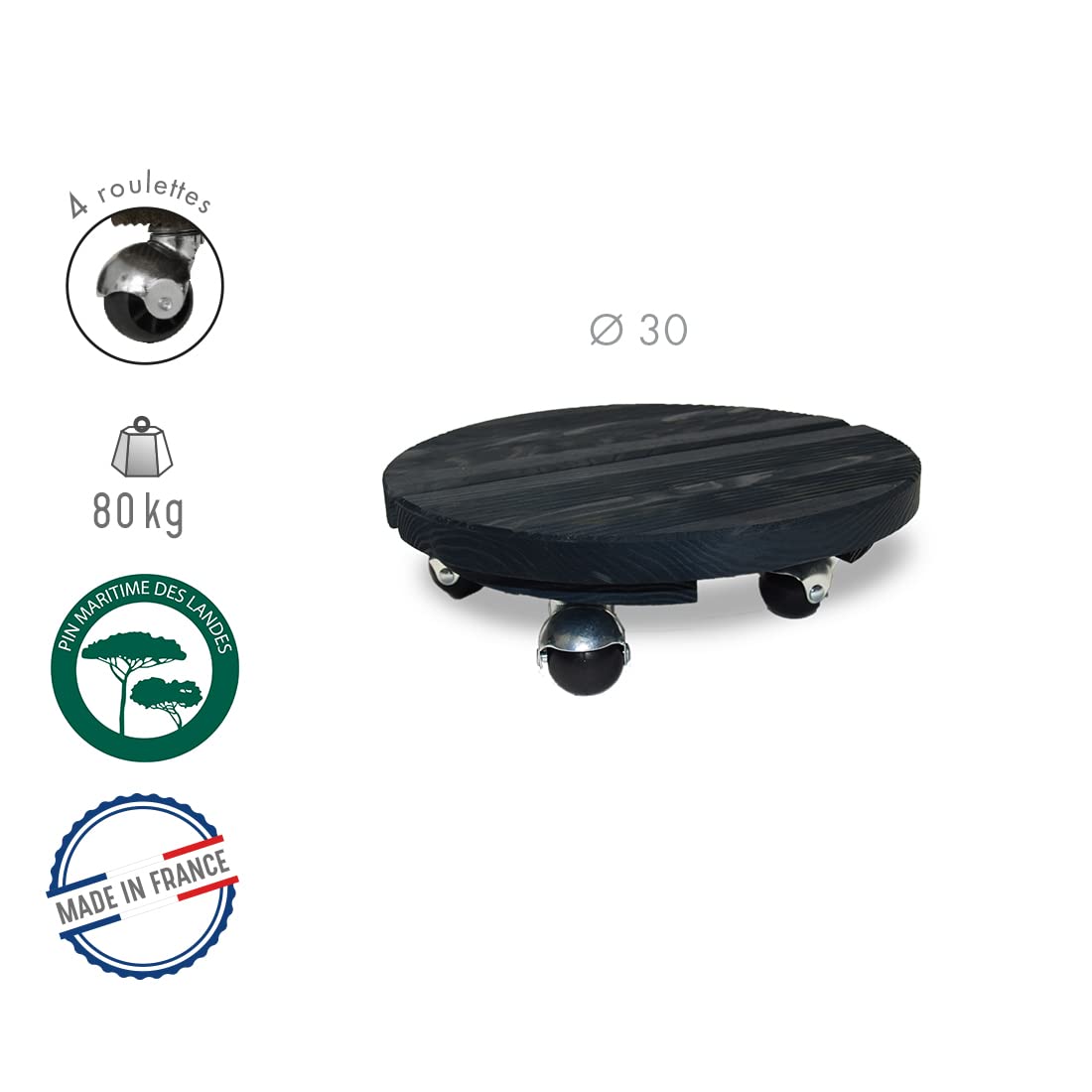louis-moulin-roule-plante-bois-rond-30-cm-anthracite-origine-france-garantie image 2