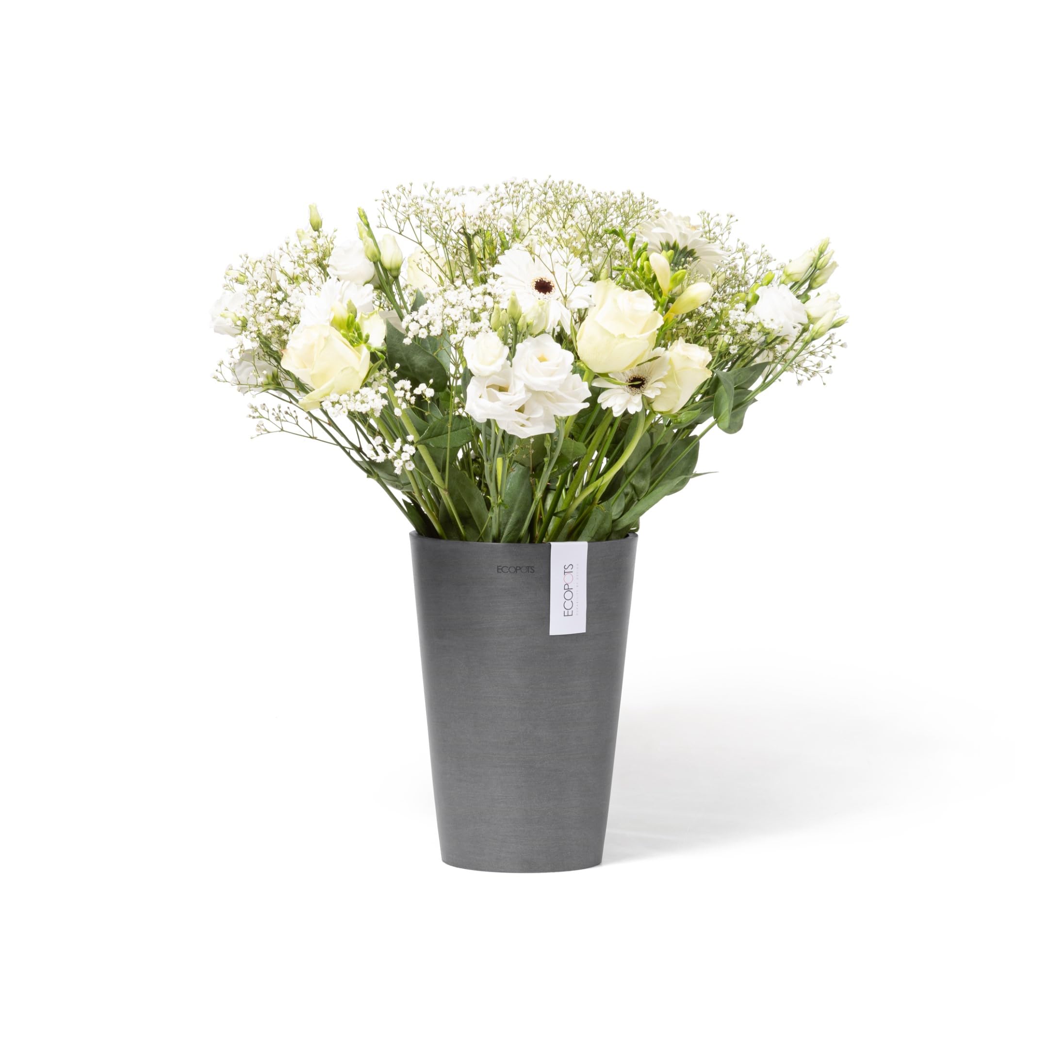 ecopots-pisa-pot-rond-gris-17-cm-int-rieur-et-ext-rieur image 2