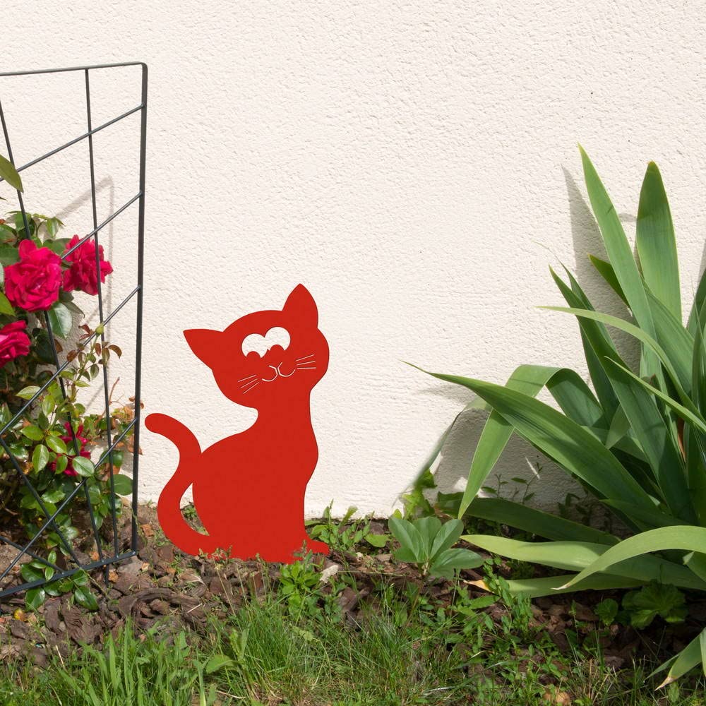 louis-moulin-figurine-piquer-chat-24x16-cm-rouge-made-in-france image 4