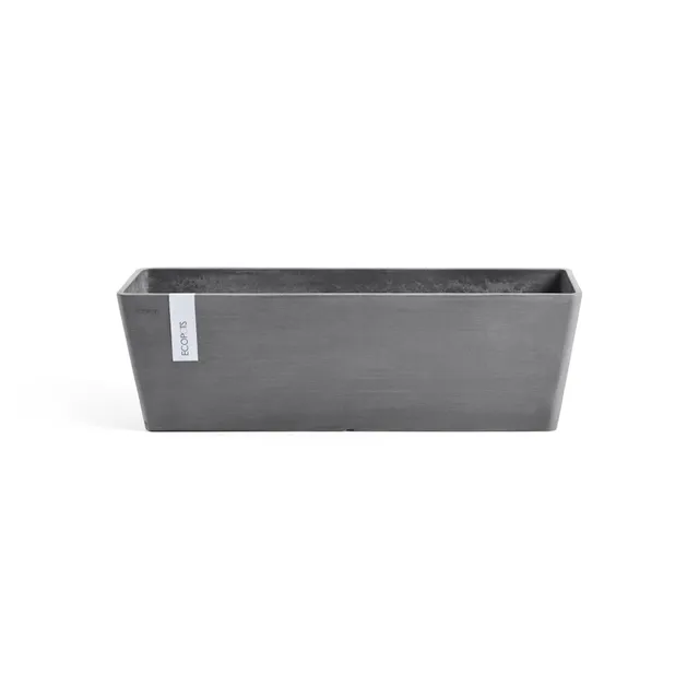 ecopots-bruges-jardini-re-balcon-grise-55-x-17-cm-avec-r-serve-d-eau image 1