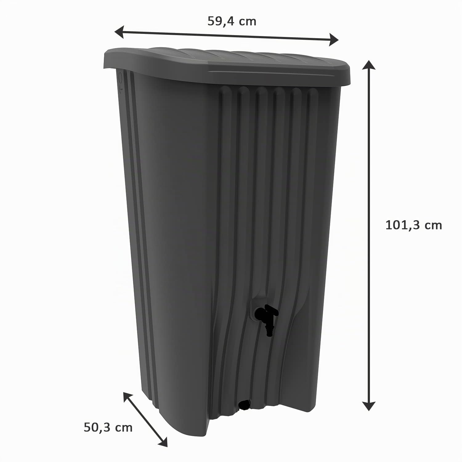 eda-r-cup-d-co-r-cup-rateur-d-eau-150-l-gris-anthracite-avec-robinet image 2