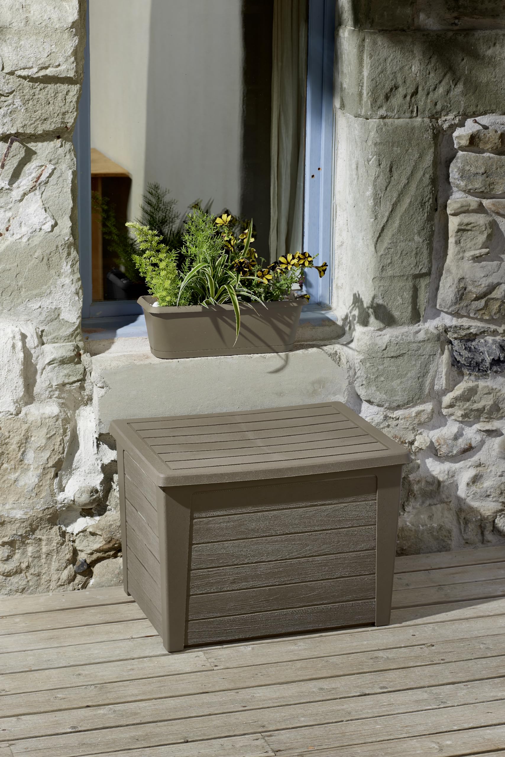 eda-jardini-re-chorus-50-cm-avec-r-serve-d-eau-9-4-l-taupe image 2