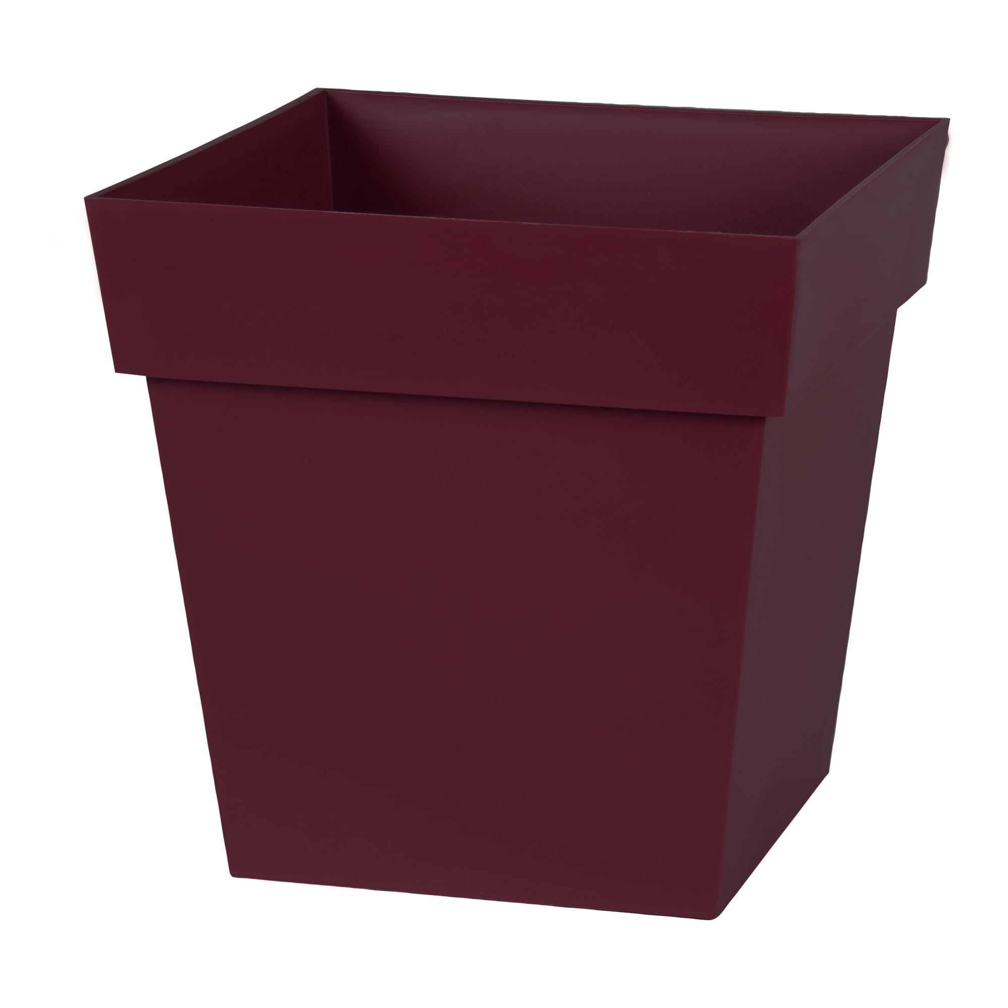 eda-pot-de-fleur-carr-toscane-32-cm-volume-22-l-rouge-bourgogne-r-sistant-gel-et image 1