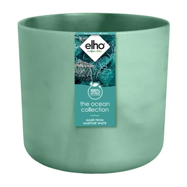 elho-the-ocean-collection-rond-14-cm-pot-de-fleur-vert-pacifique image 1