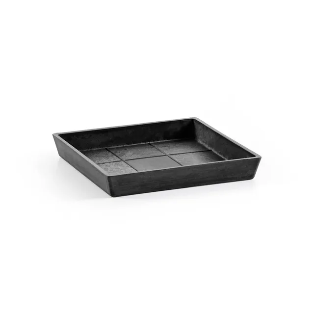 ecopots-square-soucoupe-25-gris-fonc-22-x-22-x-h-2-6-cm image 1