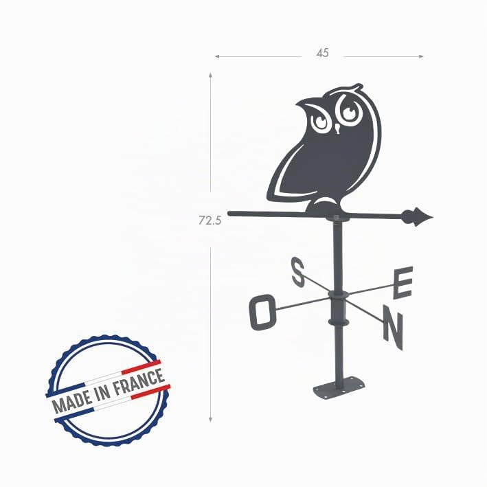 louis-moulin-girouette-hibou-45x72-5-cm-anthracite image 5