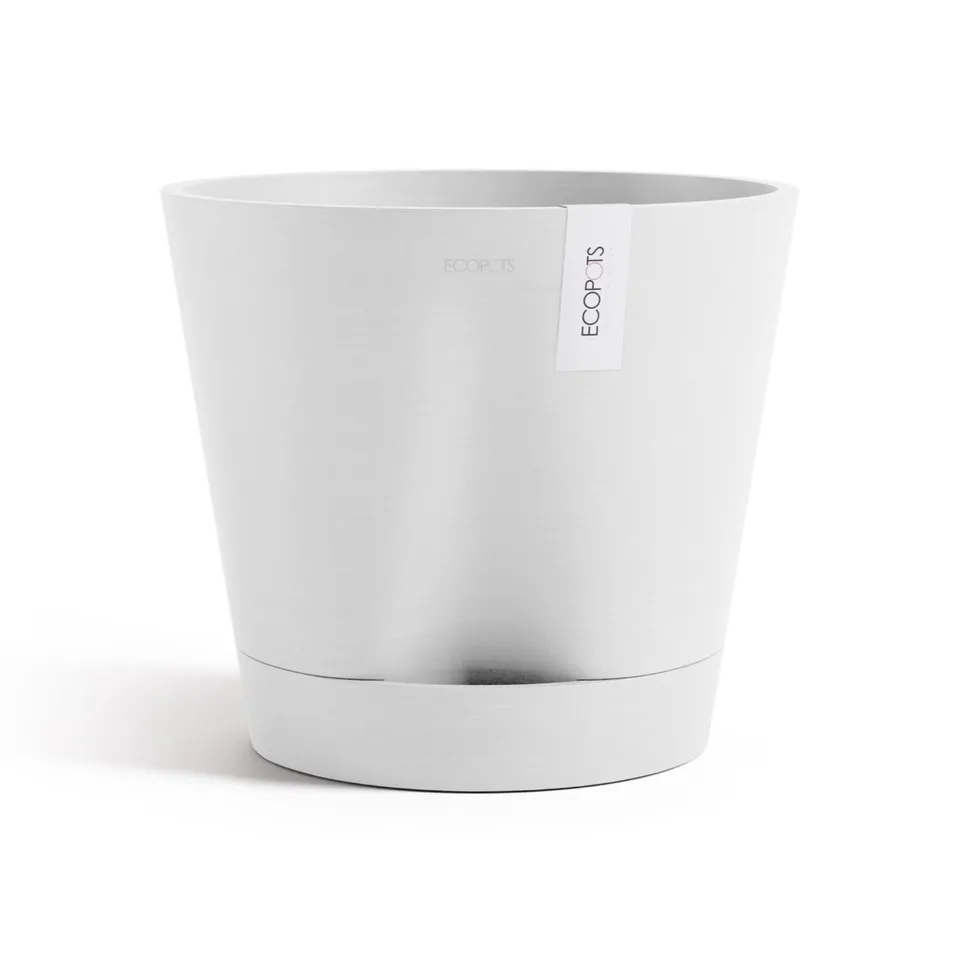 ecopots-venice-2-pot-rond-30-x-26-3-cm-pot-de-fleurs-avec-r-servoir-d-eau-blanc- image 1