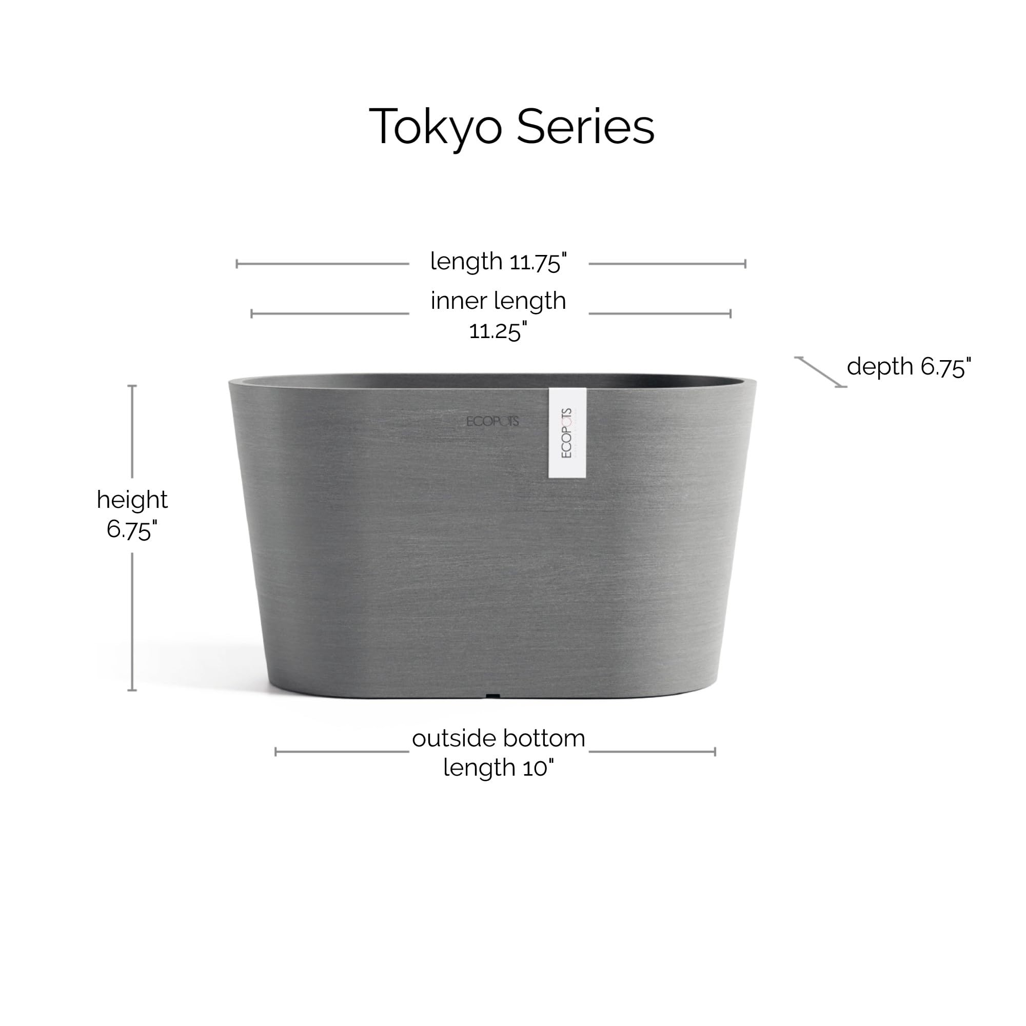 ecopots-tokyo-30-pot-ovale-grey-avec-r-servoir-d-eau-29-8-cm image 3