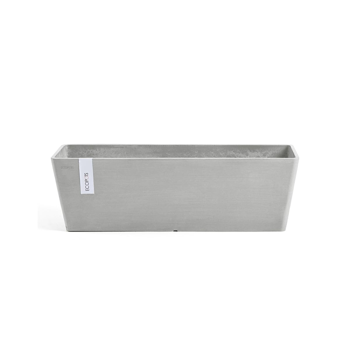 ecopots-bruges-45-x-17-h17-jardini-re-balcon-white-grey image 1