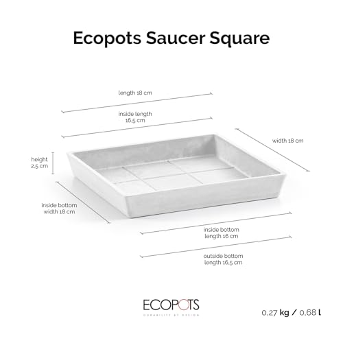 ecopots-soucoupe-square-20-blanc-pur-18-x-18-x-h-2-5-cm image 7