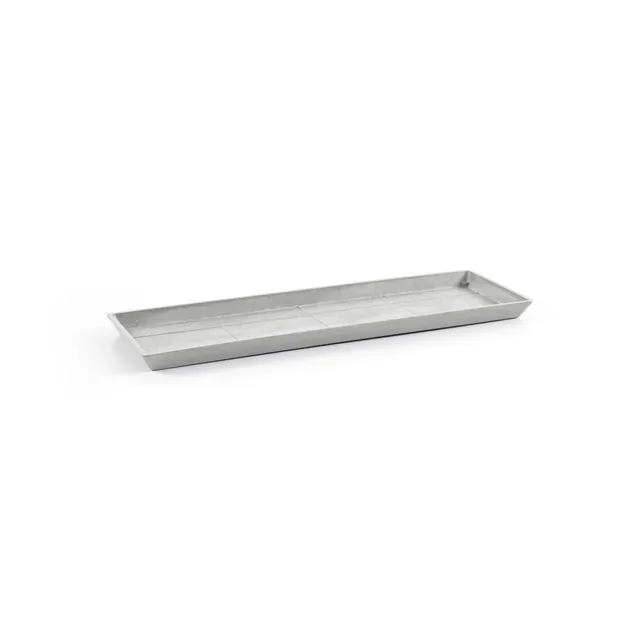 ecopots-bruges-soucoupe-rectangular-45-blanc-gris-43-5-x-15-5-x-h-3-3-cm image 1