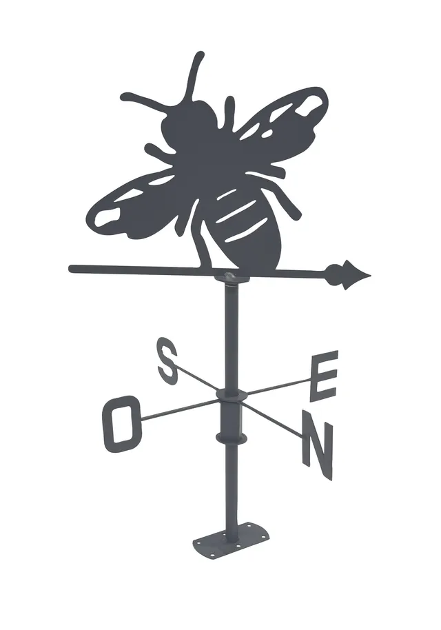 louis-moulin-girouette-abeille-45x74-cm-anthracite image 1