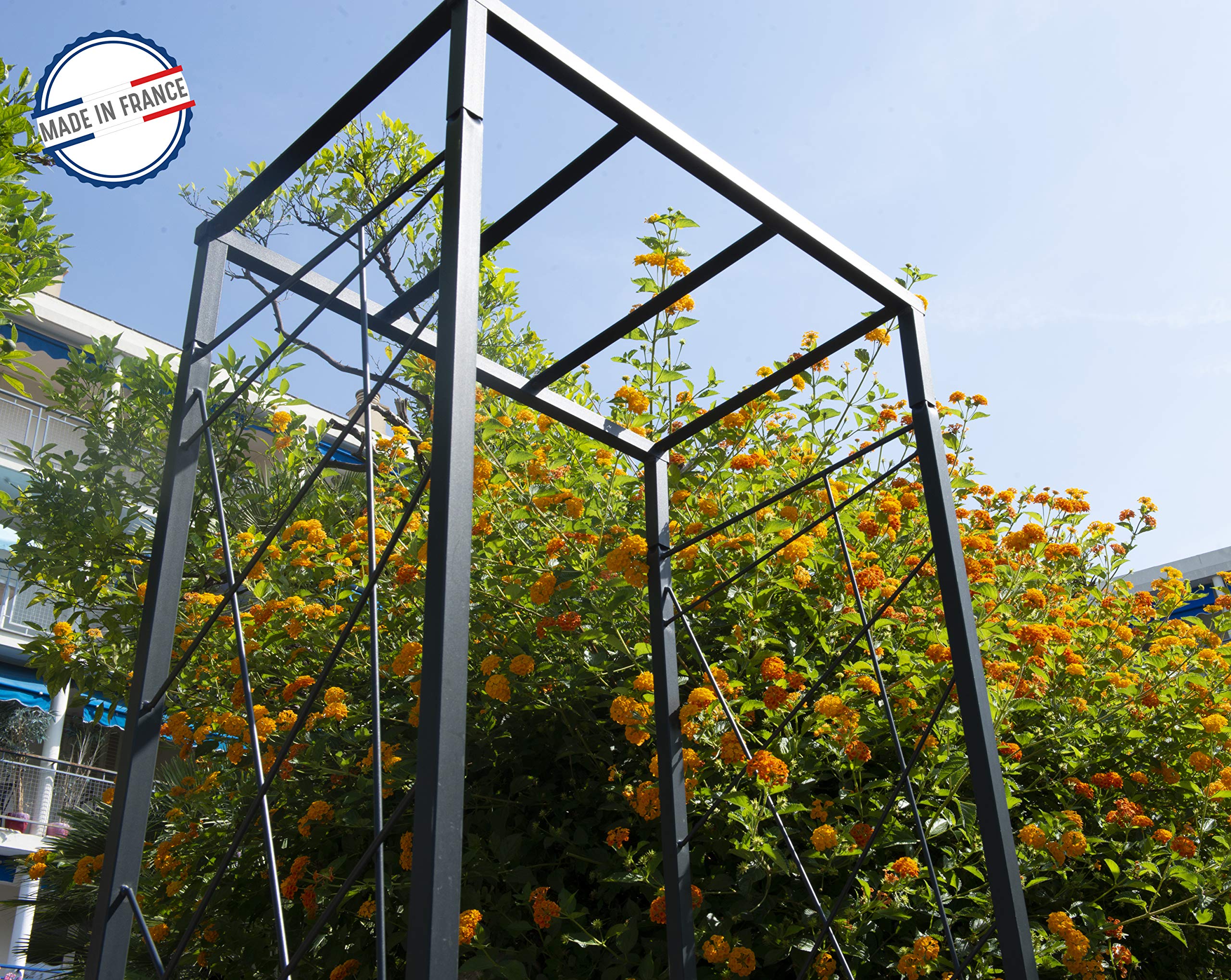 louis-moulin-pergola-tube-car25-mandala-anthracite-74x50x198-cm-made-in-france image 4