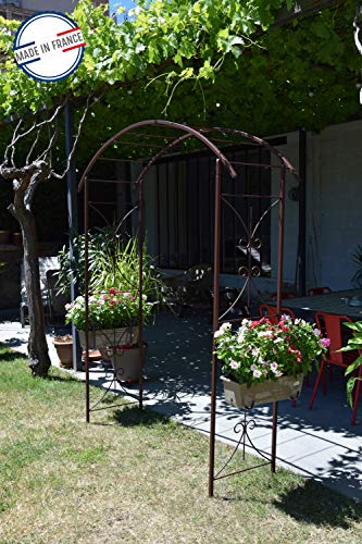 louis-moulin-arche-tube-carr-3026-pour-plante-grimpante-fer-vieilli-180-x-50-x-2 image 8