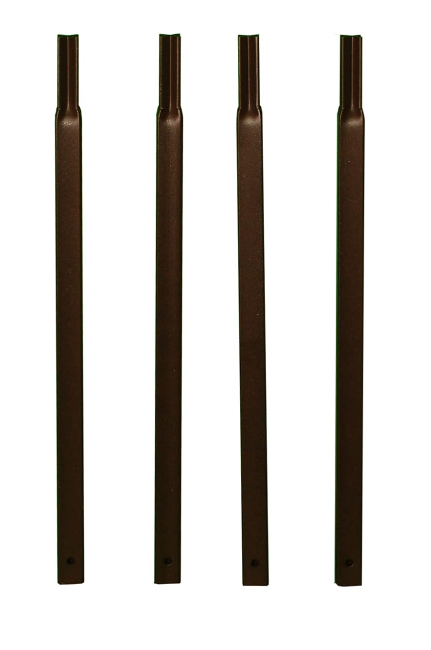 louis-moulin-pack-4-tubes-carr-20-enfoncer-45-cm-fer-vieilli image 1