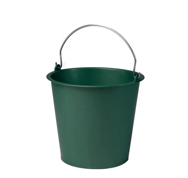 eda-seau-agricole-13-l-plastique-anse-m-tal-32-x-h-27-cm-vert image 1