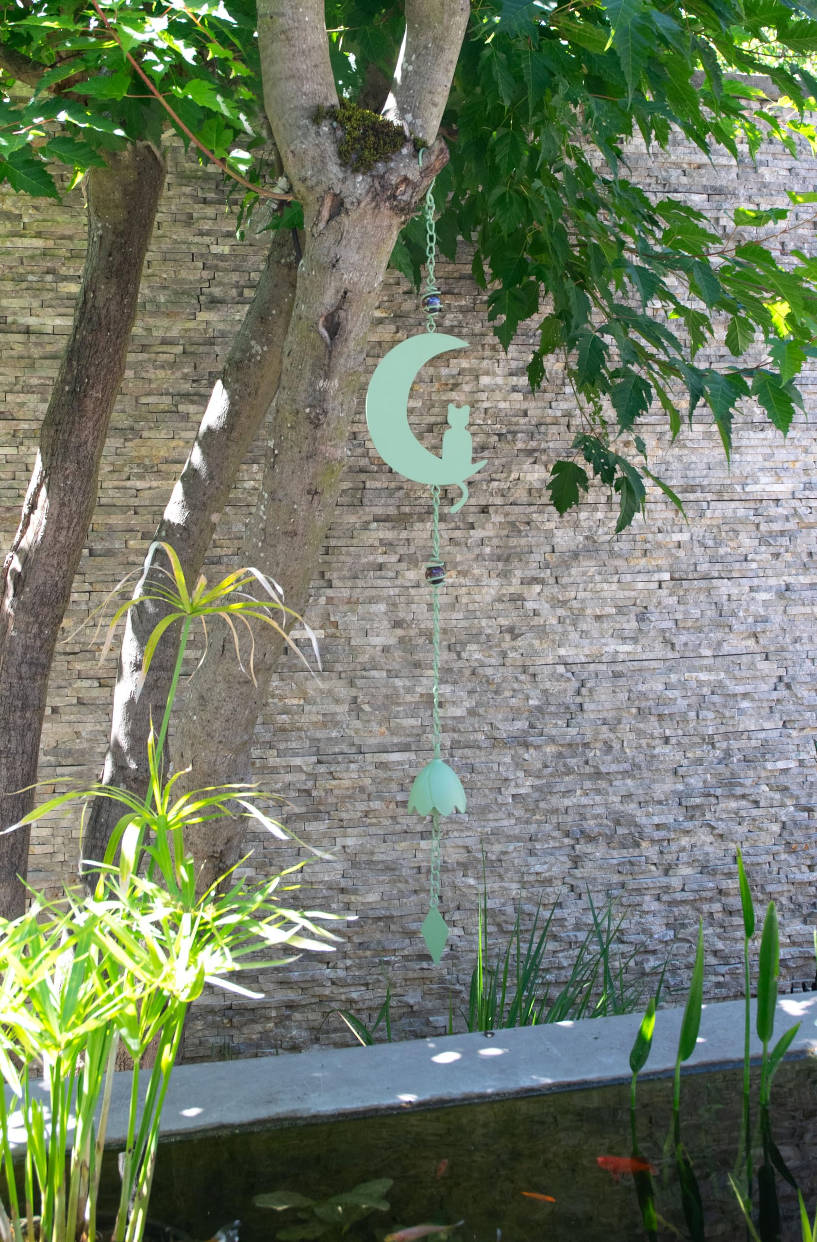 louis-moulin-carillon-m-tal-chat-lune-90-cm-vert-p-le image 3