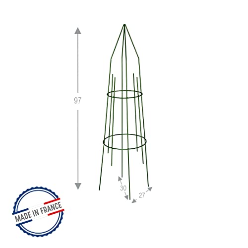 louis-moulin-tipi-rond-27x97-cm-tuteur-vert-sapin-made-in-france image 6