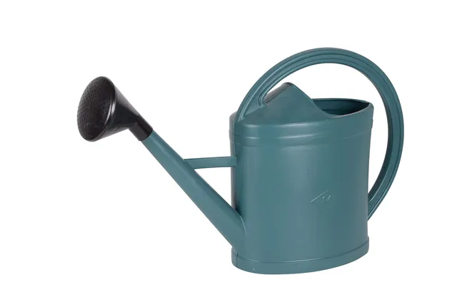 eda-arrosoir-parisien-ovale-14-litres-avec-pomme-vert-m-tal-67-x-20-x-42-cm image 1