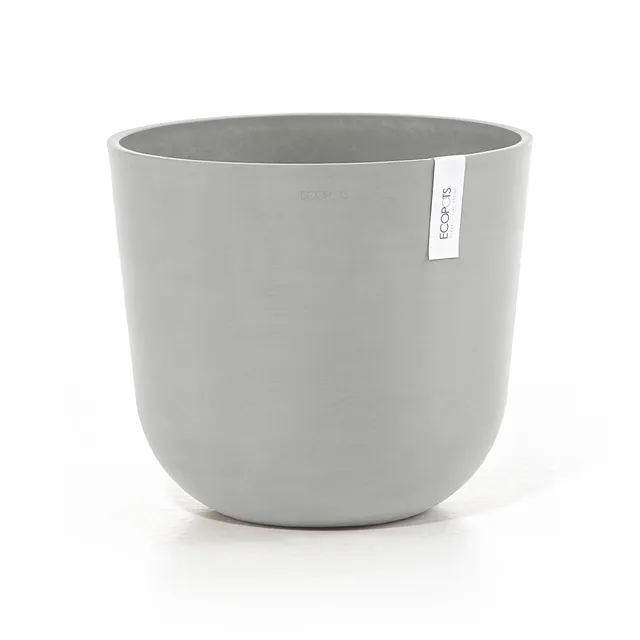ecopots-oslo-35-pot-rond-blanc-gris-avec-r-servoir-d-eau-35-x-h-30-5-cm-21-7-l image 1