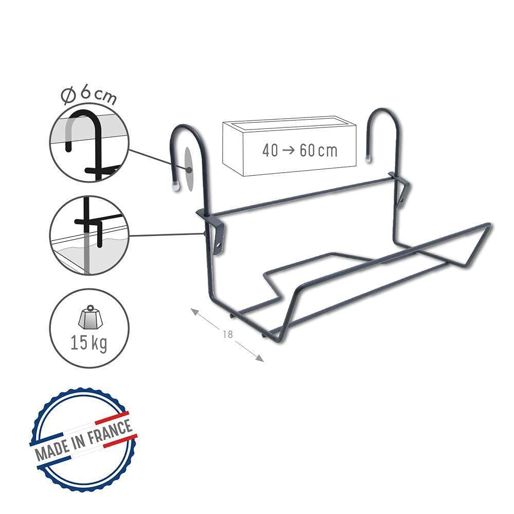 louis-moulin-fil-classique-support-jardini-re-35x18-cm-pour-jardini-res-40-60-cm image 2