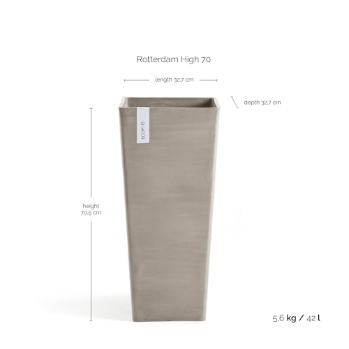 ecopots-rotterdam-haut-70-cm-taupe-pot-42-l image 6
