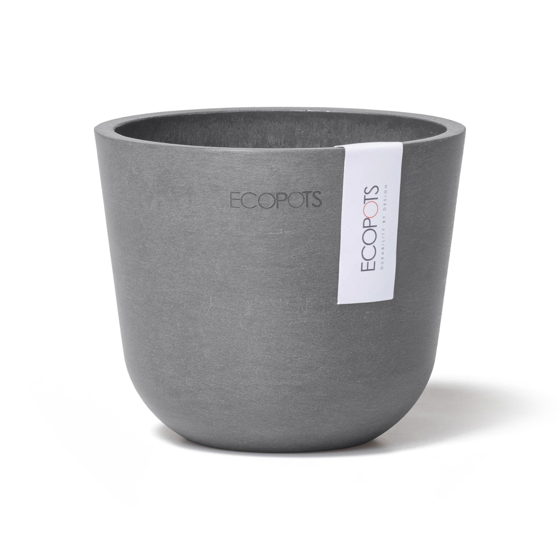 ecopots-oslo-mini-pot-gris-d-11-x-h-9-6-cm image 1
