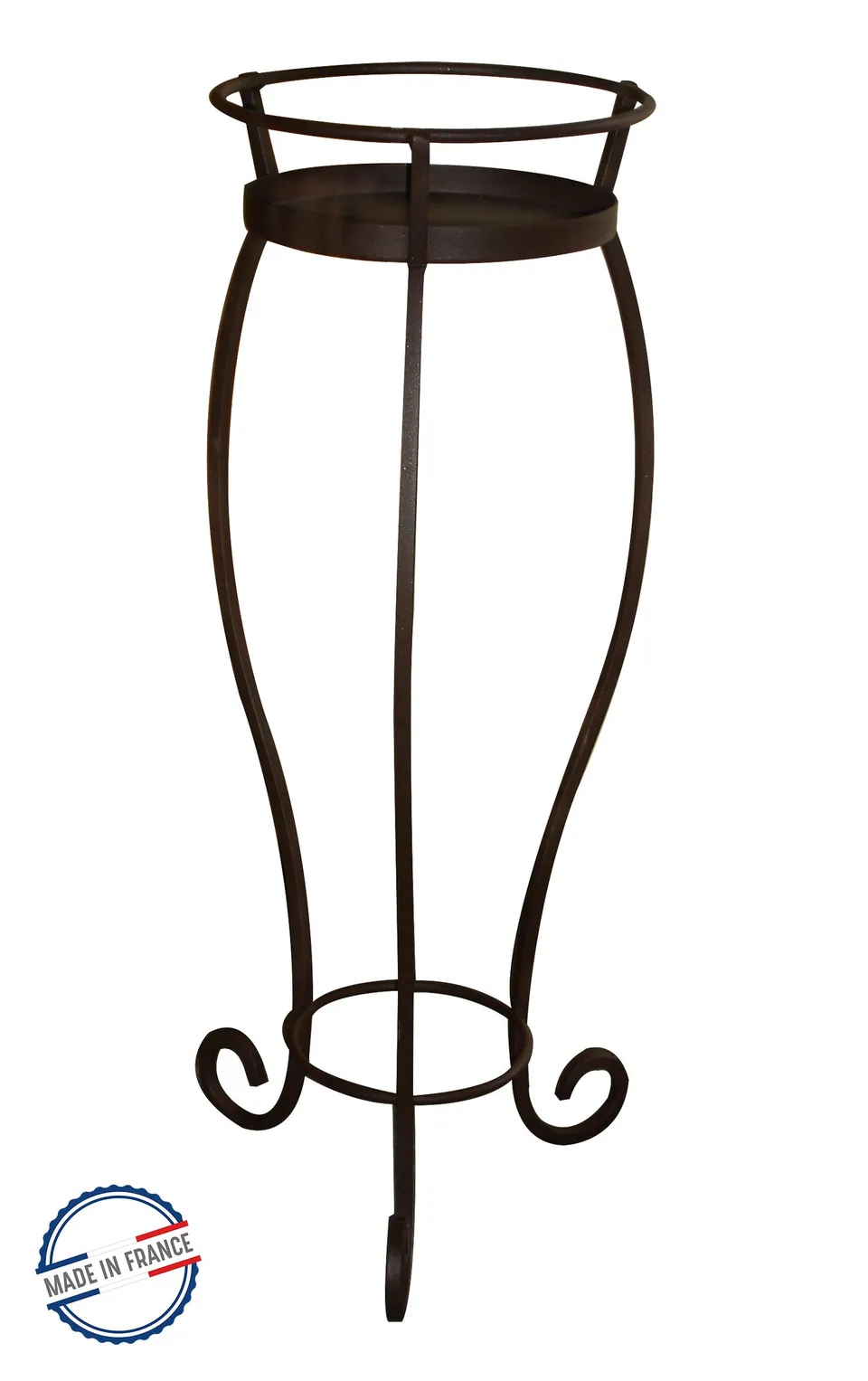louis-moulin-sellette-volute-grand-mod-le-avec-soucoupe-colonne-porte-plante-en- image 1