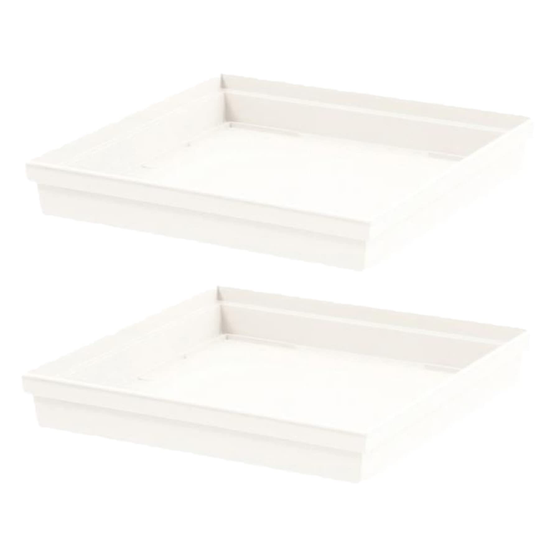 eda-toscane-soucoupe-carr-e-26-7-cm-blanc-pour-pot-32-cm image 2