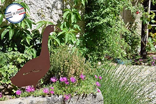 louis-moulin-figurine-piquer-oie-50x34-cm-fer-vieilli image 7