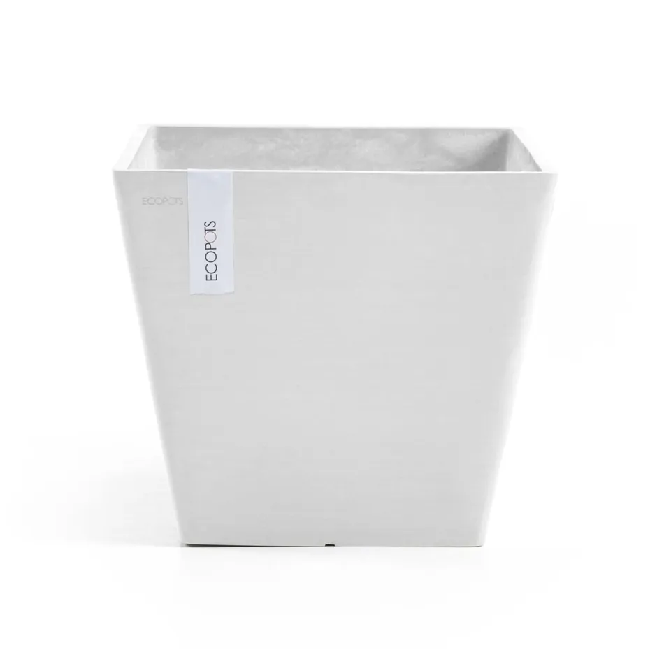 ecopots-rotterdam-pot-carr-20-blanc-pur-20-x-20-x-h-17-5-cm-5-2-l image 1