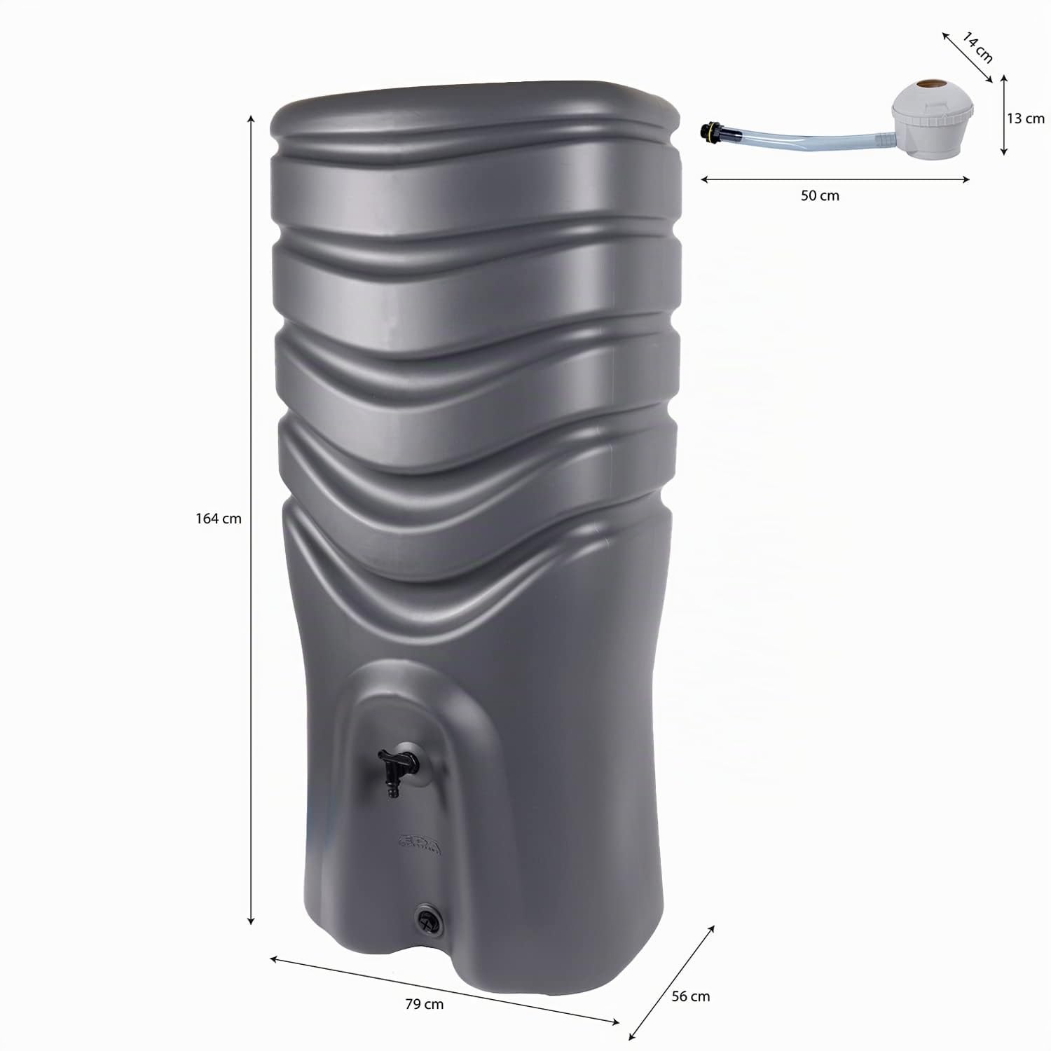 eda-r-cup-o-550-l-r-cup-rateur-d-eau-de-pluie-avec-kit-collecteur-filtrant-robin image 2