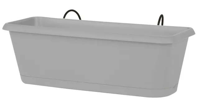 eda-jardini-re-chorus-50-cm-9-4-l-avec-r-serve-d-eau-support-gris-b-ton image 1