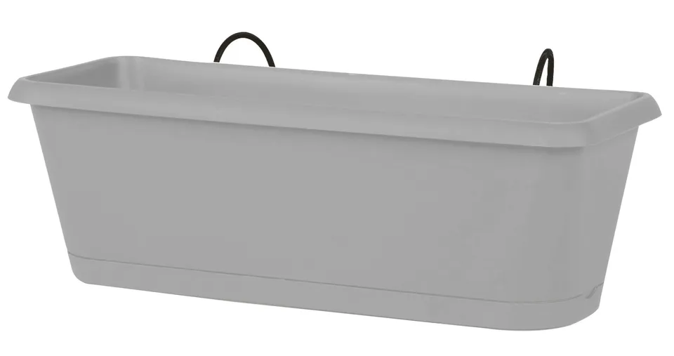 eda-jardini-re-chorus-50-cm-9-4-l-avec-r-serve-d-eau-support-gris-b-ton image 1