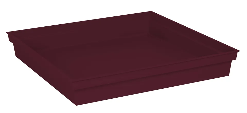 eda-soucoupe-carr-e-toscane-40-cm-pour-pot-50-cm-rouge-bourgogne image 1
