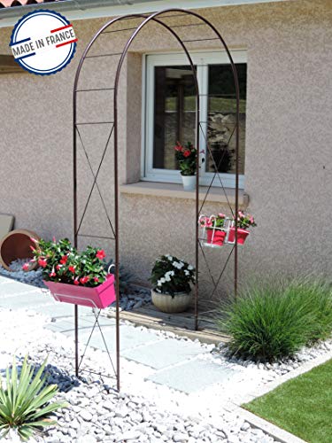 louis-moulin-arche-jardin-d-cor-losange-fer-vieilli-130-x-250-x-40-cm image 8