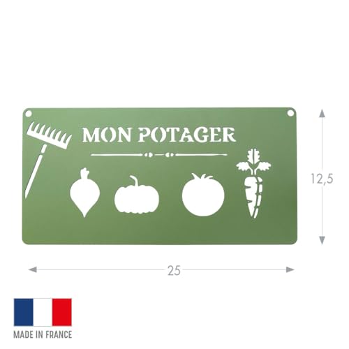louis-moulin-pancarte-murale-mon-potager-acier-poxy-25-x-12-5-cm-vert-p-le image 5