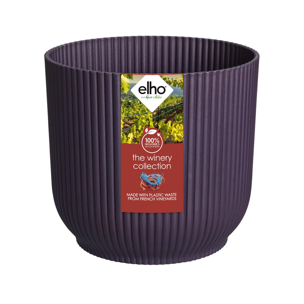elho-the-winery-collection-pot-de-fleur-22-cm-mauve-fonc image 1