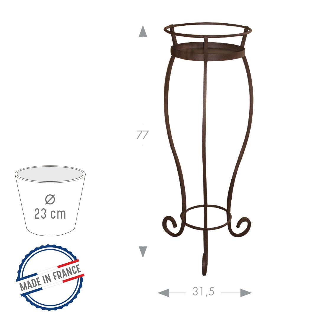 louis-moulin-sellette-volute-grand-mod-le-avec-soucoupe-colonne-porte-plante-en- image 2