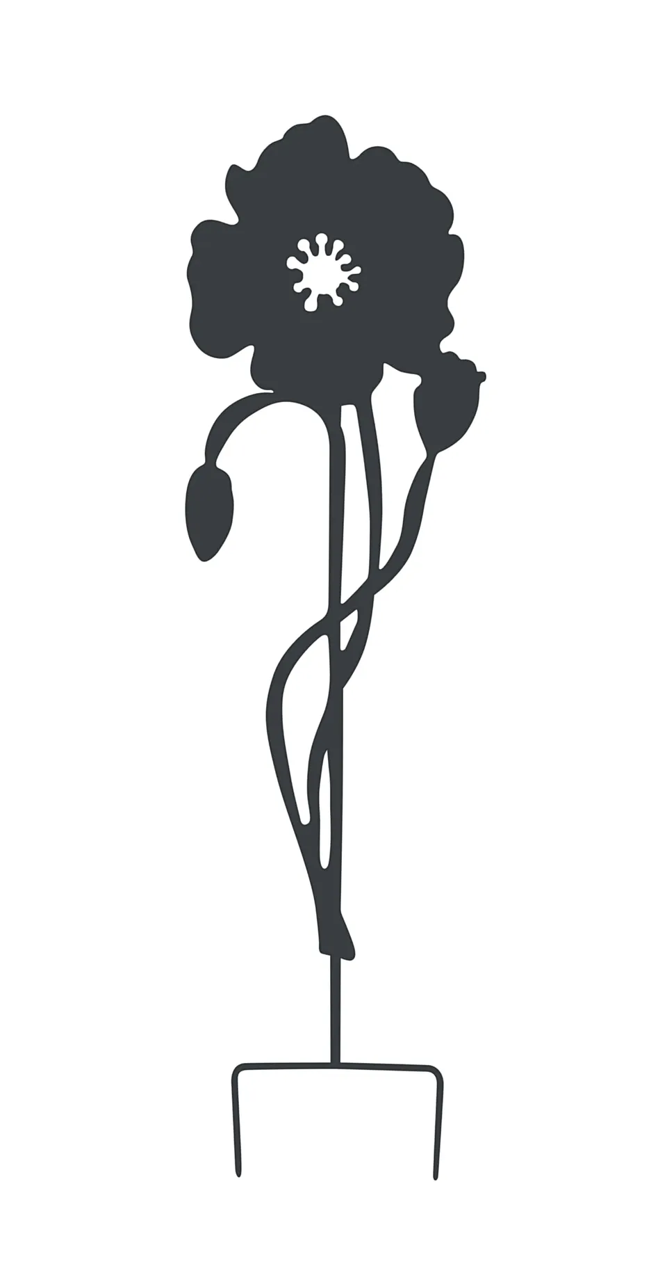 louis-moulin-d-co-en-m-tal-planter-coquelicot-22x70-cm-anthracite image 1