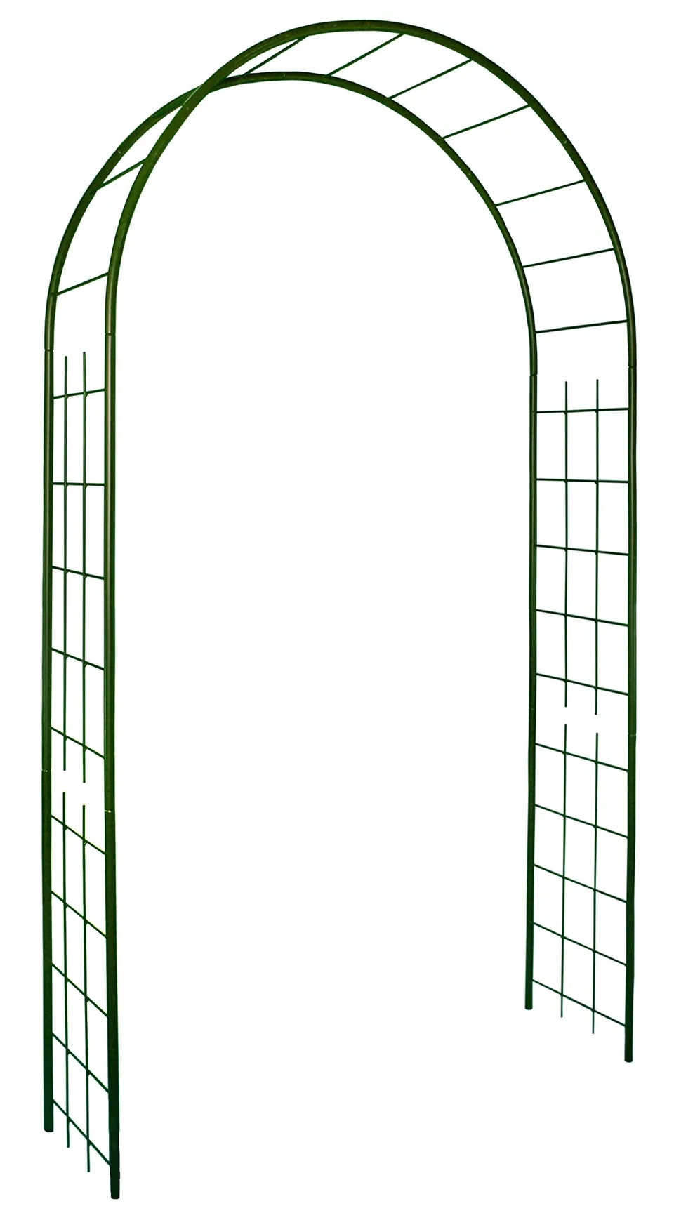 louis-moulin-arche-tube-rond-20-treillage-130x40x250-cm-vert-sapin image 1