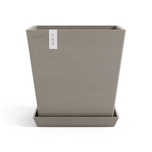 ecopots-rotterdam-25-pot-carr-taupe-avec-r-servoir-d-eau-25-2-x-25-2-x-h-24-5-cm image 8