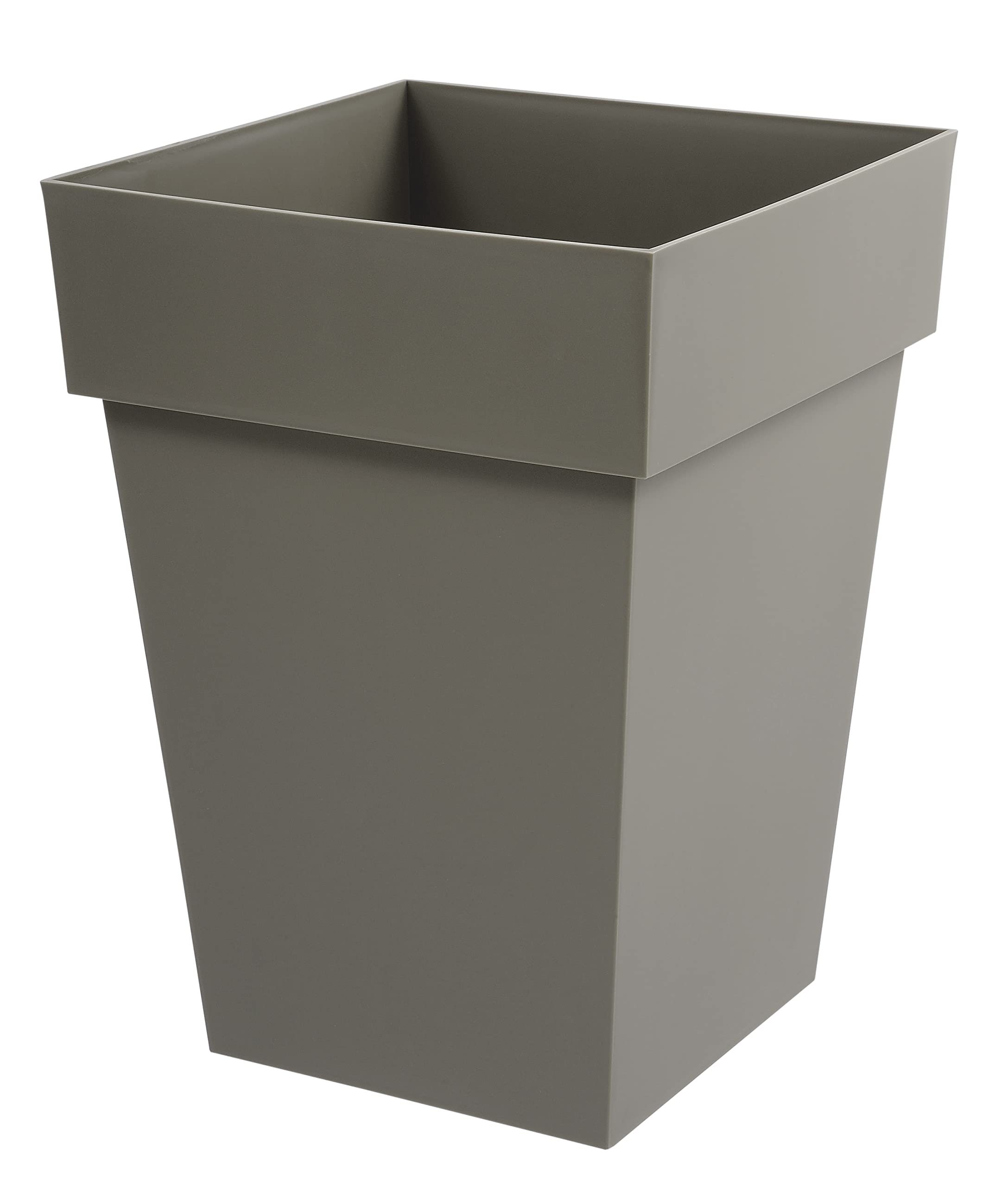 eda-toscane-carr-mi-haut-51-l-pot-de-fleur-39-x-39-x-h-53-cm-taupe image 1