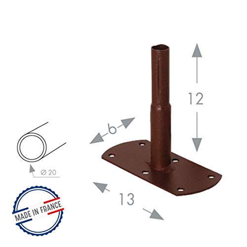 louis-moulin-pack-4-pieds-tube-rond-20-mm-13x6x12-cm-fer-vieilli image 4